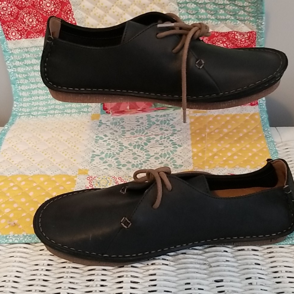 Clark's Janey Mae moccasin leather sz 8